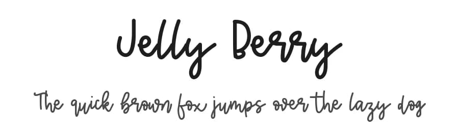 Jelly Berry by DM Letter Studio - Dimas Prasetyo — Script Handwritten Font
