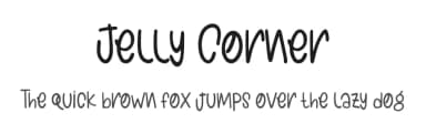 Jelly Corner by Booga Letter — Script Handwritten Font — thumbnail 1
