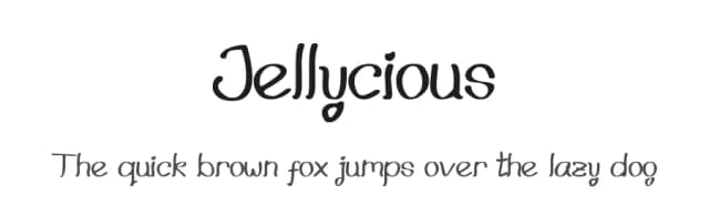 Jellycious by Letterlycious — Script Handwritten Font