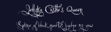 Jellyka Castle's Queen by Jellyka Nerevan — Script Handwritten Font — thumbnail 2