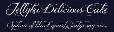 Jellyka Delicious Cake by Jellyka Nerevan — Script Handwritten Font — thumbnail 2