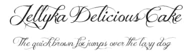 Jellyka Delicious Cake by Jellyka Nerevan — Script Handwritten Font — thumbnail 1