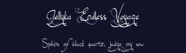 Jellyka Endless Voyage by Jellyka Nerevan — Script Handwritten Font — thumbnail 2
