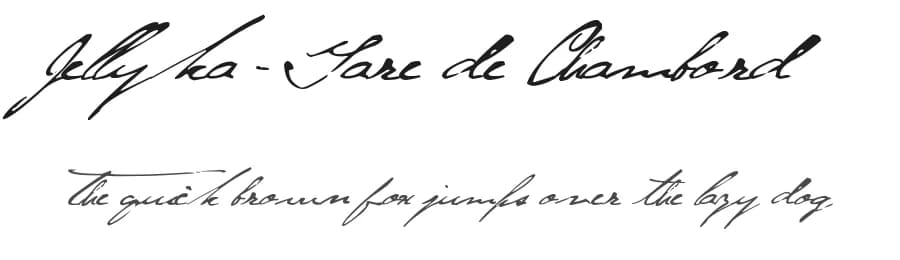Jellyka - Gare de Chambord by Jellyka Nerevan — Script Handwritten Font