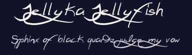 Jellyka Jellyfish by Jellyka Nerevan — Script Handwritten Font — thumbnail 2
