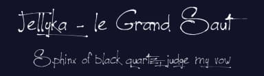 Jellyka - le Grand Saut by Jellyka Nerevan — Script Handwritten Font — thumbnail 2