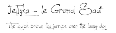 Jellyka - le Grand Saut by Jellyka Nerevan — Script Handwritten Font — thumbnail 1