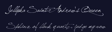 Jellyka Saint-Andrew's Queen by Jellyka Nerevan — Script Handwritten Font — thumbnail 2
