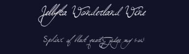 Jellyka Wonderland Wine by Jellyka Nerevan — Script Handwritten Font — thumbnail 2