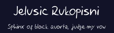 Jelusic Rukopisni by Jelusic Jelusic — Script Handwritten Font — thumbnail 2