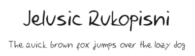 Jelusic Rukopisni by Jelusic Jelusic — Script Handwritten Font — thumbnail 1