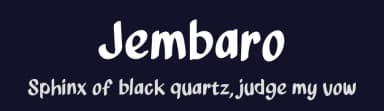 Jembaro by Aji Waluyo — Script Handwritten Font — thumbnail 2