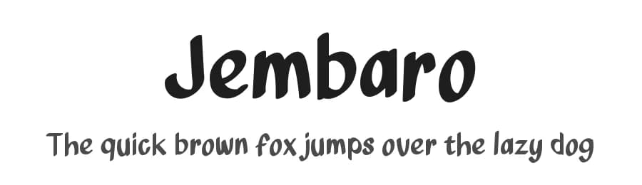 Jembaro by Aji Waluyo — Script Handwritten Font