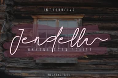 Jendella Font by Mozyen Studio — Script Handwritten Font — thumbnail 1