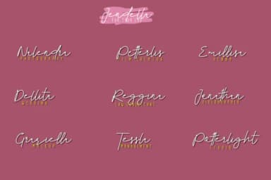 Jendella Font by Mozyen Studio — Script Handwritten Font — thumbnail 5