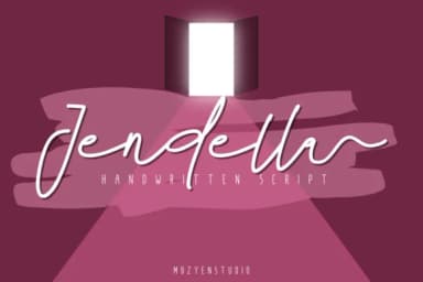Jendella Font by Mozyen Studio — Script Handwritten Font — thumbnail 9