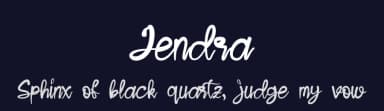 Jendra by Dankin' Don — Script Handwritten Font — thumbnail 2
