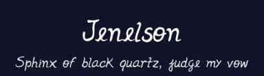 Jenelson by Genilson L. Santos — Script Handwritten Font — thumbnail 2