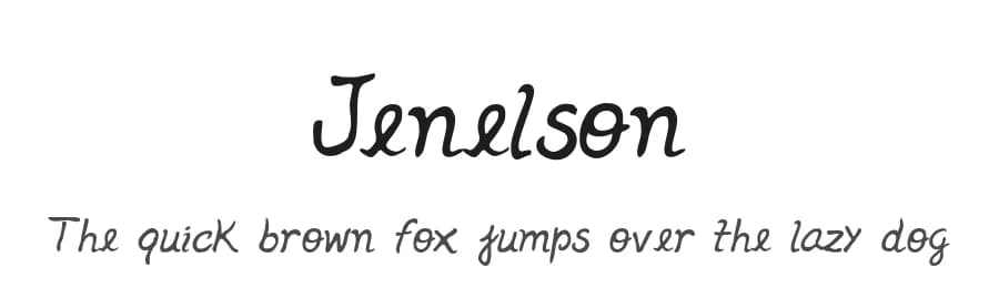 Jenelson by Genilson L. Santos — Script Handwritten Font