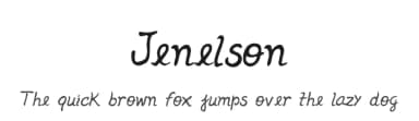 Jenelson by Genilson L. Santos — Script Handwritten Font — thumbnail 1