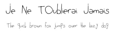 Je Ne TOublierai Jamais by -arnaud- — Script Handwritten Font — thumbnail 1