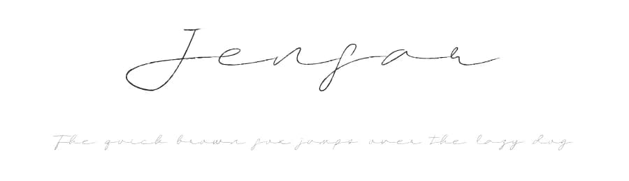 Jenfar by Jadatype — Script Handwritten Font