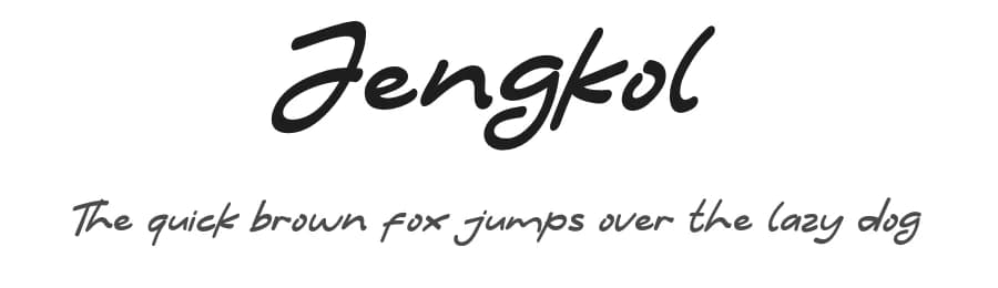 Jengkol by Khurasan — Script Handwritten Font