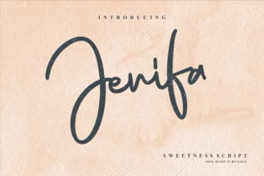 Jenifa Font by 24Design Studios — Script Handwritten Font — thumbnail 1