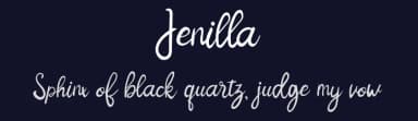 Jenilla by erik5541 — Script Handwritten Font — thumbnail 2