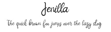 Jenilla by erik5541 — Script Handwritten Font — thumbnail 1