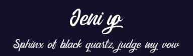 Jeniyo by Hendra Pratama — Script Handwritten Font — thumbnail 2