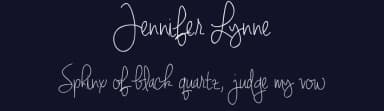 Jennifer Lynne by Brittney Murphy Design — Script Handwritten Font — thumbnail 2