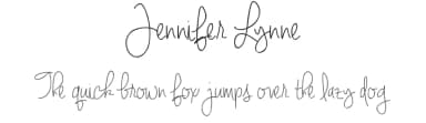 Jennifer Lynne by Brittney Murphy Design — Script Handwritten Font — thumbnail 1