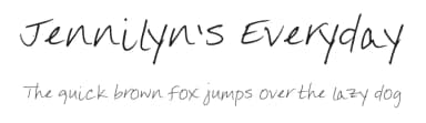 Jennilyn's Everyday by FontPanda — Script Handwritten Font — thumbnail 1