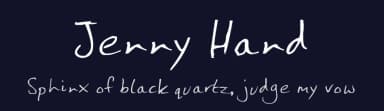 Jenny Hand by Jenny Sandwich — Script Handwritten Font — thumbnail 2