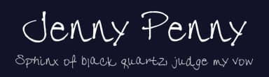 Jenny Penny by FontPanda — Script Handwritten Font — thumbnail 2