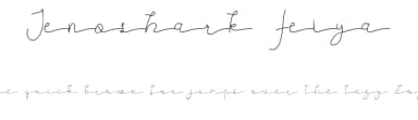 Jenoshark Feiya by Edric Studio — Script Handwritten Font — thumbnail 1