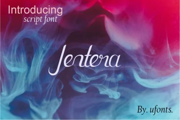 Jentera Font by ufonts — Script Handwritten Font