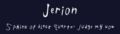 Jerion by Jea — Script Handwritten Font — thumbnail 2