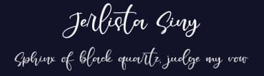 Jerlista Siny by Awansenja Type — Script Handwritten Font — thumbnail 2