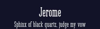 Jerome by peterdraw — Serif Font — thumbnail 2