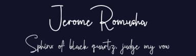 Jerome Romusha by Ahargun C Design — Script Handwritten Font — thumbnail 2