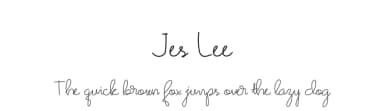 Jes Lee by thoxponizeo — Script Handwritten Font — thumbnail 1