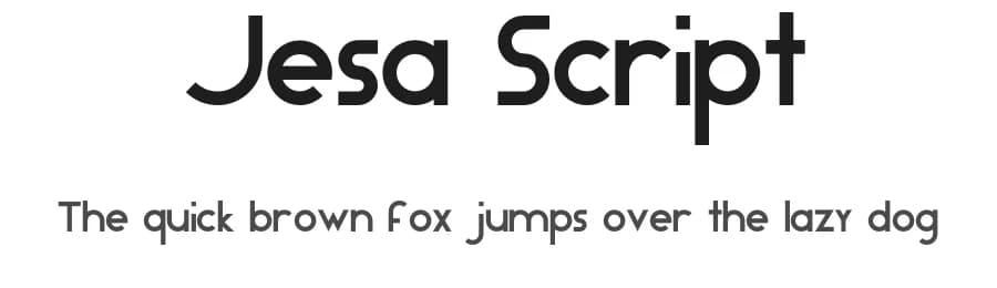 Jesa Script by Flo Crusher — Sans Serif Font