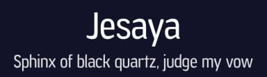 Jesaya by Typodermic Fonts — Sans Serif Font — thumbnail 2