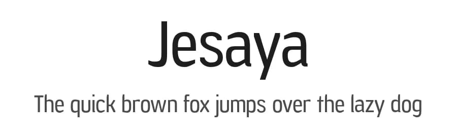 Jesaya by Typodermic Fonts — Sans Serif Font