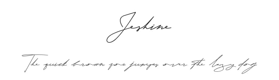 Jeshine by Mozyen Studio — Script Handwritten Font