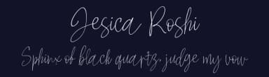Jesica Roshi by Abrisam Ezhar — Script Handwritten Font — thumbnail 2