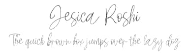 Jesica Roshi by Abrisam Ezhar — Script Handwritten Font — thumbnail 1