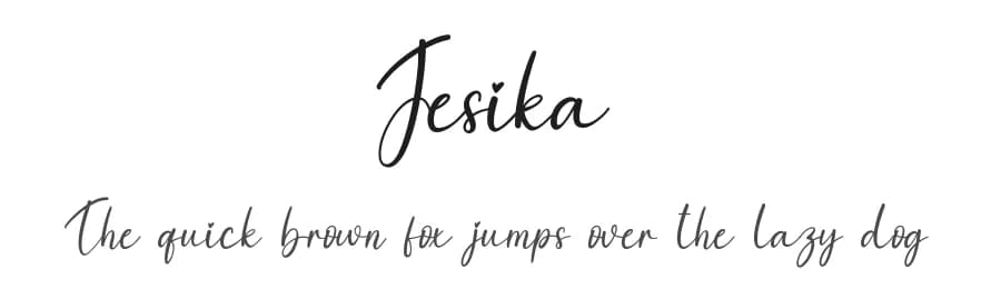 Jesika by Scratchones — Script Handwritten Font